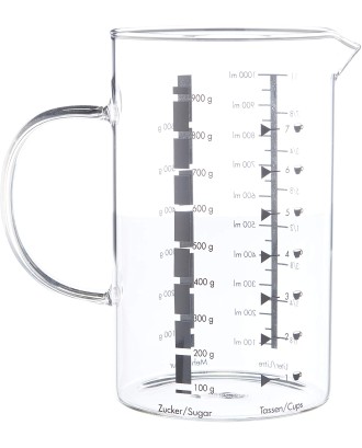 Cana gradata de masurare, sticla borosilicat, 1000 ml, KUCHENPROFI